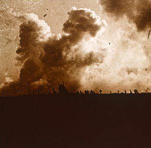 Atak gazowy, Verdun, północna Francja, c1914-c1918 autorstwa Unbekannt