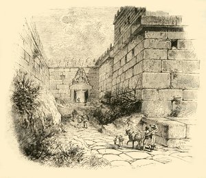 Brama Lwów w Mykenach, 1890. autorstwa Unbekannt