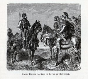 Galowie odmawiają powstania na korzyść Hannibala, 1882 r. autorstwa Unbekannt
