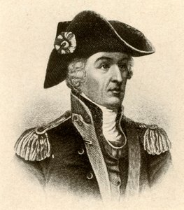 Generał Francis Marion, w płaszczu z wysokim kołnierzem i kamizelką, ok. 1770, 1937. autorstwa Unbekannt