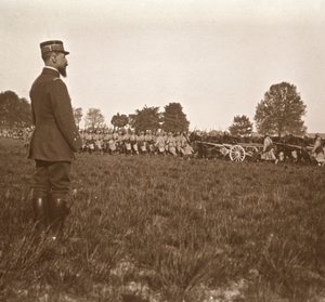 Generał Henri Gouraud, Szampania, północna Francja, ok. 1914-c1918. autorstwa Unbekannt