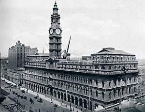 Główny Urząd Pocztowy, Sydney, ok. 1900. autorstwa Unbekannt