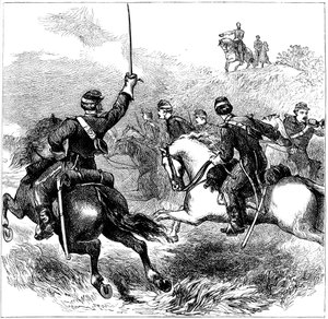 Generał Sheridan w Cedar Creek, Wirginia, wojna secesyjna, 1864 c1880 autorstwa Unbekannt