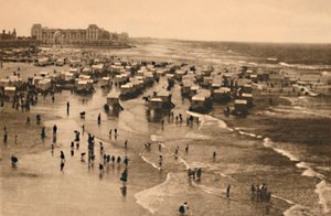 Ogólny widok na Strand w czasie kąpieli, ok. 1928 r. autorstwa Unbekannt