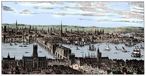 Widok ogólny Londynu, 1666, 1909. autorstwa Unbekannt