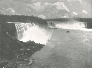 Widok ogólny wodospadu Niagara, 1895. autorstwa Unbekannt