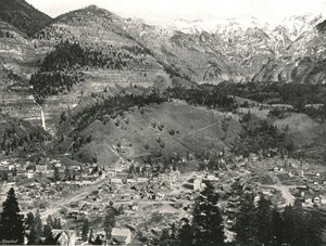 Ogólny widok Ouray and the Rockies, USA, 1895. autorstwa Unbekannt