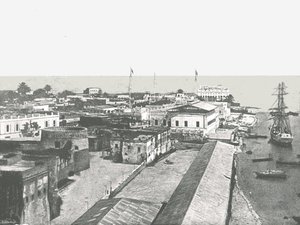 Widok ogólny stolicy, Zanzibar, 1895. autorstwa Unbekannt