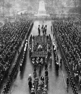 Orszak pogrzebowy Jerzego Vs na Paradzie Gwardii Konnej, Londyn, 28 stycznia 1936 r autorstwa Unbekannt