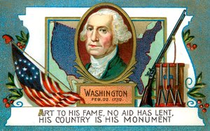 George Washington 1732-1799, prezydent amerykański, XVIII wiek autorstwa Unbekannt