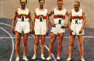 Niemiecka sztafeta 4x400m mężczyzn, 1928. autorstwa Unbekannt