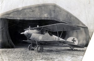 Niemiecki Albatros DV, Souilly, Francja, 2 stycznia 1918 autorstwa Unbekannt