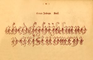 Arabeska niemiecka. Mały, 1862 autorstwa Unbekannt