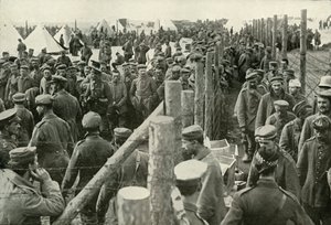 Więźniowie niemieccy wchodzący do klatek, 1919. autorstwa Unbekannt