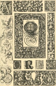Niemieckie renesansowe ornamenty typograficzne, 1898. autorstwa Unbekannt