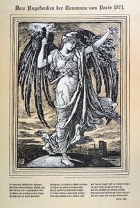 Niemiecka alegoria Komuny Paryskiej, 1871. autorstwa Unbekannt