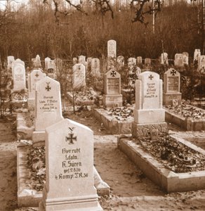 Cmentarz niemiecki, Carlepont, północna Francja, c1914-c1918 autorstwa Unbekannt