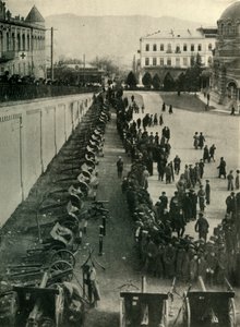 Niemieckie działa zdobyte przez wojska rosyjskie, I wojna światowa, ok. 1915, ok. 1920. autorstwa Unbekannt