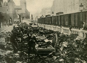 Niemieccy marynarze w Antwerpii, Belgia, I wojna światowa, 1914, c1920. autorstwa Unbekannt