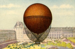 Balon Giffards wystawiony na targach światowych w Paryżu, 1878, 1932. autorstwa Unbekannt
