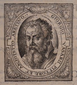 Giorgio Vasari. Od: Giorgio Vasari, Żywoty najwybitniejszych włoskich malarzy, rzeźbiarzy i architektów, 1568 autorstwa Unbekannt