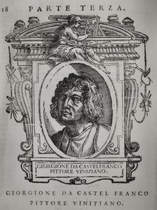 Giorgione. Od: Giorgio Vasari, Żywoty najwybitniejszych włoskich malarzy, rzeźbiarzy i architektów, 1568 autorstwa Unbekannt