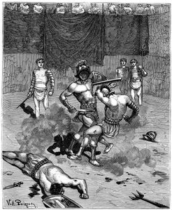 Walka gladiatorów, 1882-1884 autorstwa Unbekannt