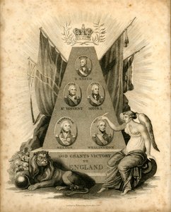 Bóg daje zwycięstwo Anglii, 1816. autorstwa Unbekannt