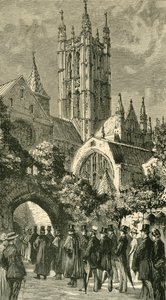 Going to Service by the Dark Entry: Kolonialni i indyjscy goście w Canterbury, 1886. autorstwa Unbekannt