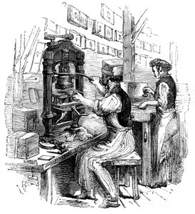 Prasa do blokowania złota, 1886 autorstwa Unbekannt