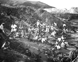 Kopalnia złota, Korea, ok. 1900 autorstwa Unbekannt