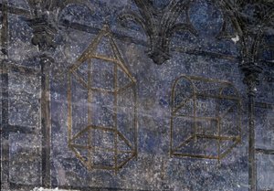 Sztuka gotycka: Pokój Papieża: wyszczególnij klatki - wieżę aniołów. 1336-1337, Pałac Papieży, Awinion autorstwa Unbekannt