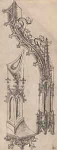 Litera gotycka D, c. 14801500. autorstwa Unbekannt