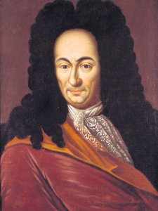 Gottfried Wilhelm Leibniz 1646-1716, około. 1710 autorstwa Unbekannt