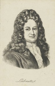 Gottfried Wilhelm Leibniz 1646-1716, około. 1800 autorstwa Unbekannt