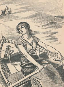 Grace Darling wypływa na wrak, ok. 1907 r. autorstwa Unbekannt