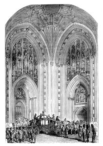 Wielkie Wejście, Pałac Westminsterski, Londyn, ok. 1888 r. autorstwa Unbekannt