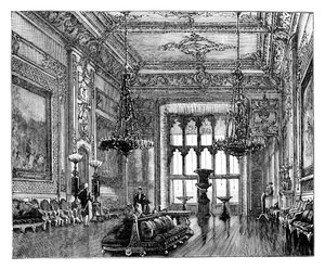 Wielka Recepcja, Zamek Windsor, ok. 1888 r. autorstwa Unbekannt