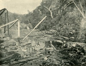 Kamieniołomy granitu, Trawool, Victoria, 1901. autorstwa Unbekannt
