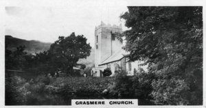 Kościół Grasmere, miejsce pochówku Wordsworthów, Kumbria, ok. 1920 r. autorstwa Unbekannt