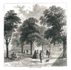 Ogrody Grays Inn, 1878 autorstwa Unbekannt