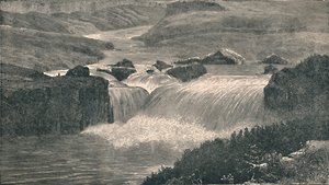 Wielkie wodospady rzeki Yellowstone, 1873, 1883 autorstwa Unbekannt