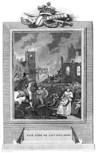 Wielki pożar Londynu, 1666 1825 autorstwa Unbekannt