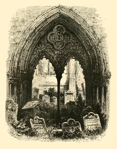 Wielki portal, opactwo Crowland, 1890. autorstwa Unbekannt