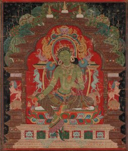 Zielona Tara, ok. godz. 1260s. autorstwa Unbekannt
