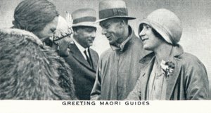 Powitanie Maoryskich Przewodników, 1927 1937 autorstwa Unbekannt
