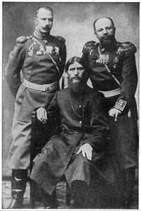 Grigorij Efimowicz Rasputin, rosyjski mistyk i święty człowiek autorstwa Unbekannt