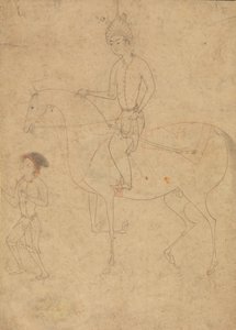 Pan młody i jeździec, 1540-50. autorstwa Unbekannt