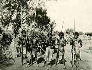 Grupa Aborygenów, Queensland, Australia, 1901. autorstwa Unbekannt