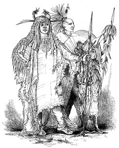 Grupa Indian pogranicznych, k. XVIII w. ok. 1880 r. autorstwa Unbekannt
